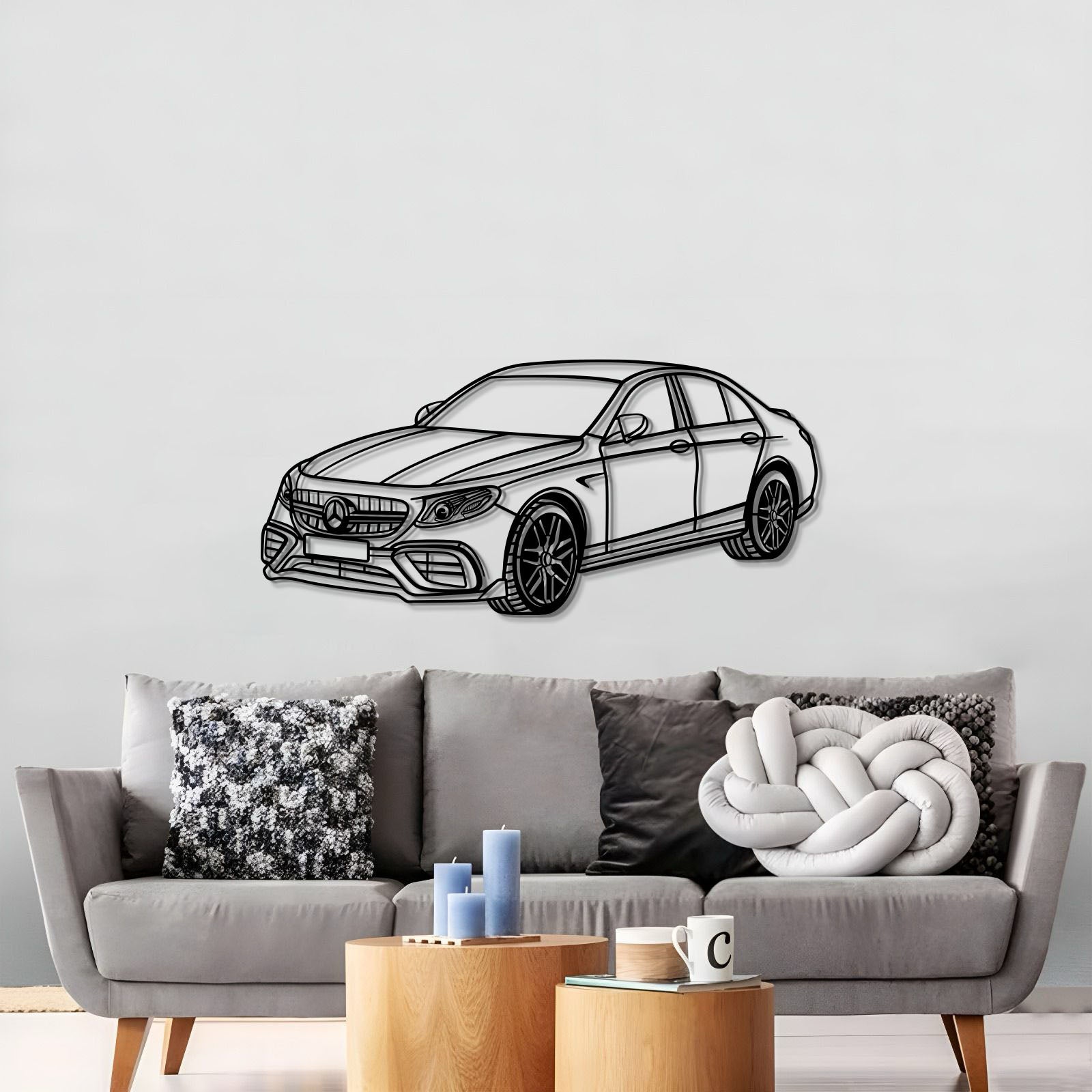 2021 E63S AMG Perspective Metal Car Wall Art - MT0466