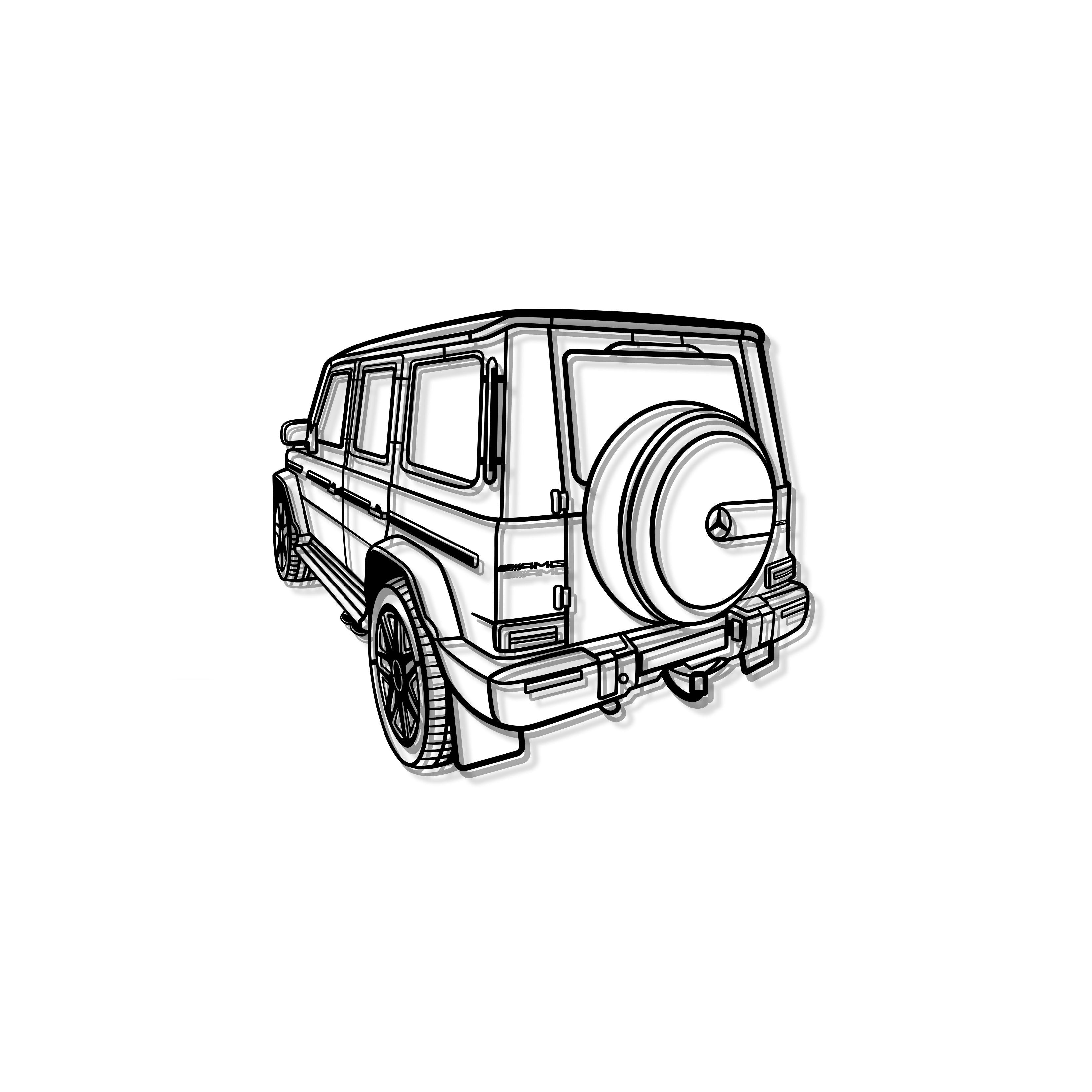 2021 G Class Perspective Metal Car Wall Art - MT1175