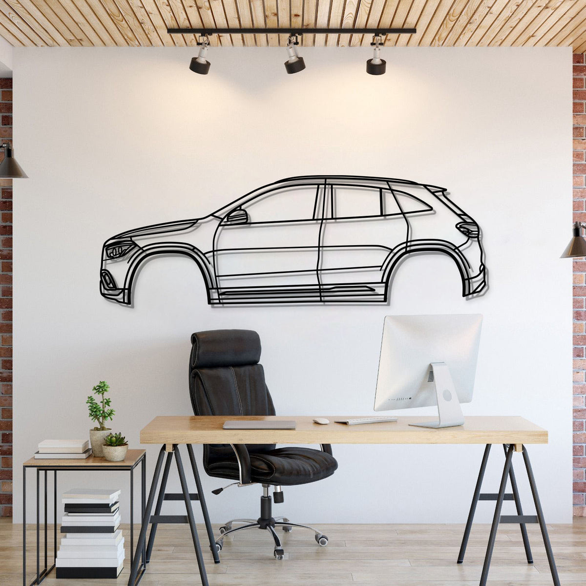 2021 GLA-Klasse SUV H247 (2. Gen) Metall Auto Wandkunst - MT0750