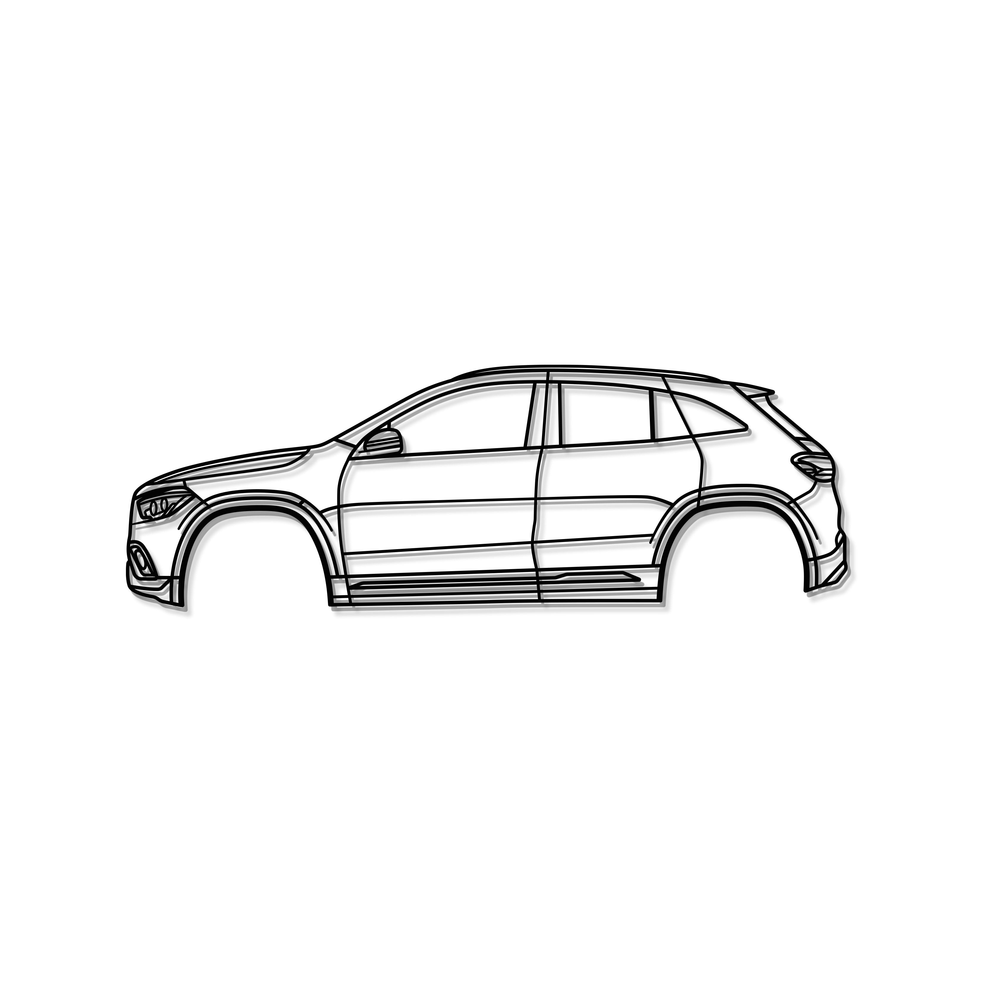 2021 GLA-Class SUV H247 (2nd Gen) Metal Car Wall Art - MT0750