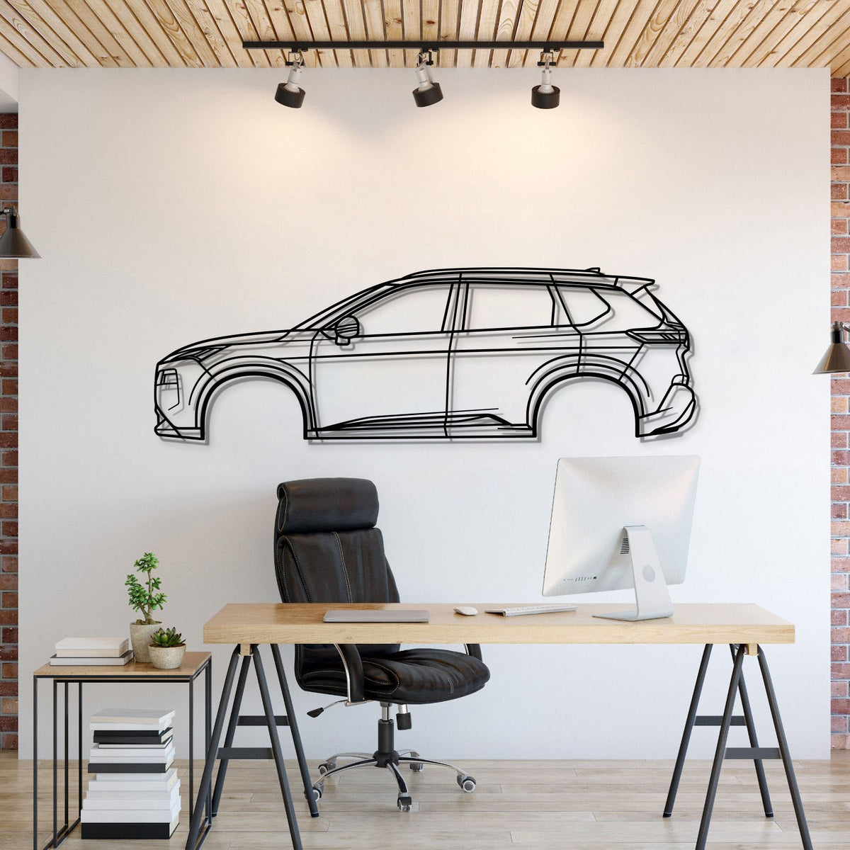 2021 Rogue 3. Gen. Metall Auto Wandkunst - MT0762