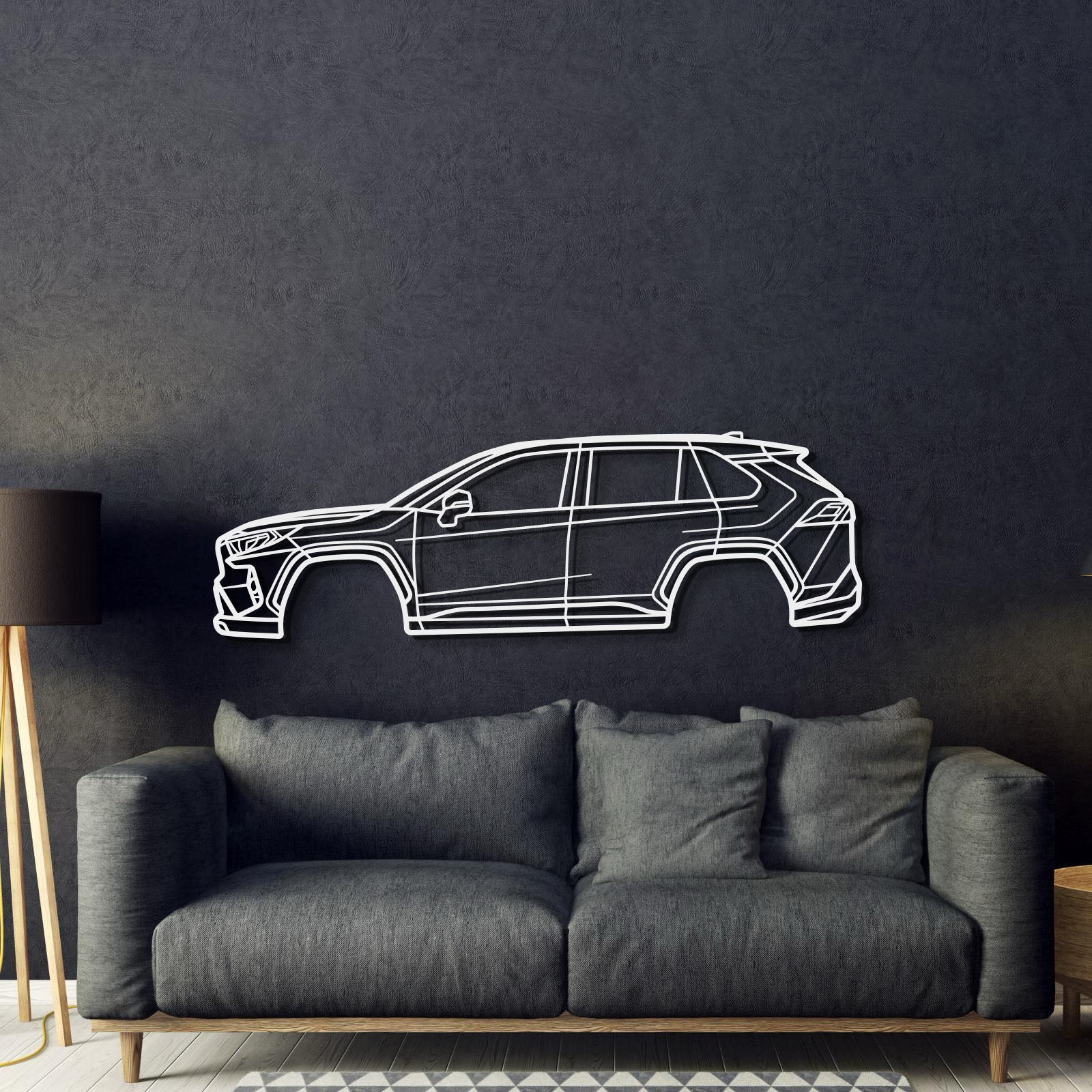 2021 RAV4 Prime 5th Gen (XA50) Metal Car Wall Art - MT0761