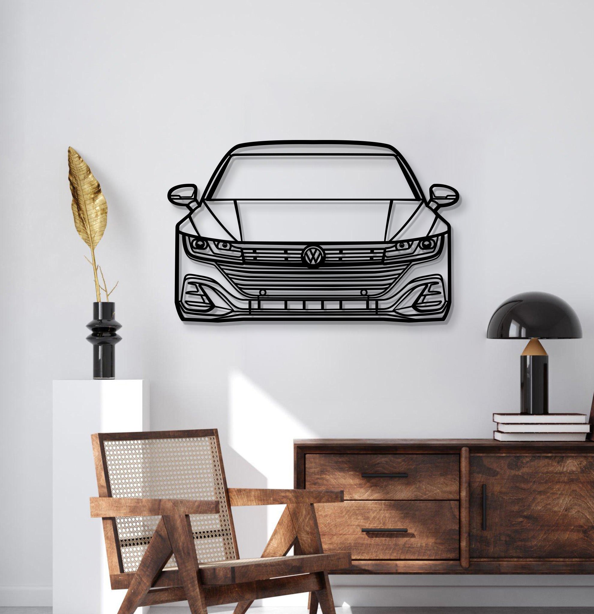 2021 Arteon Front View Metal Car Wall Art - MT1379