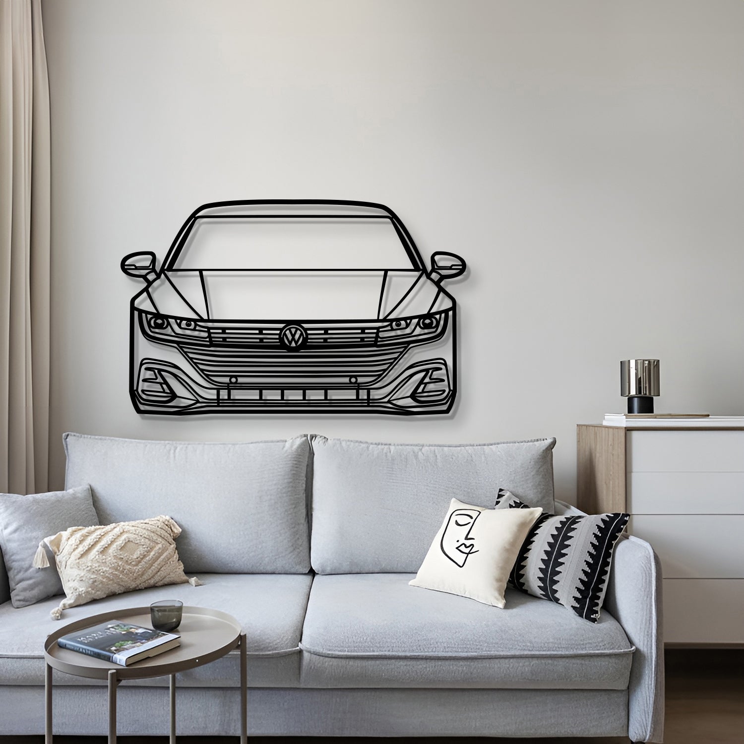 2021 Arteon Front View Metal Car Wall Art - MT1379