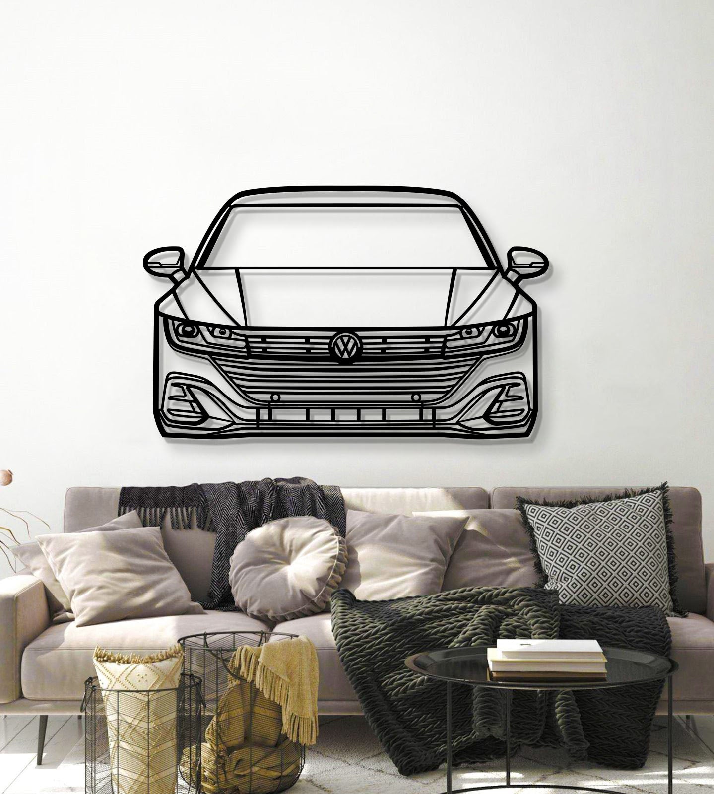 2021 Arteon Front View Metal Car Wall Art - MT1379