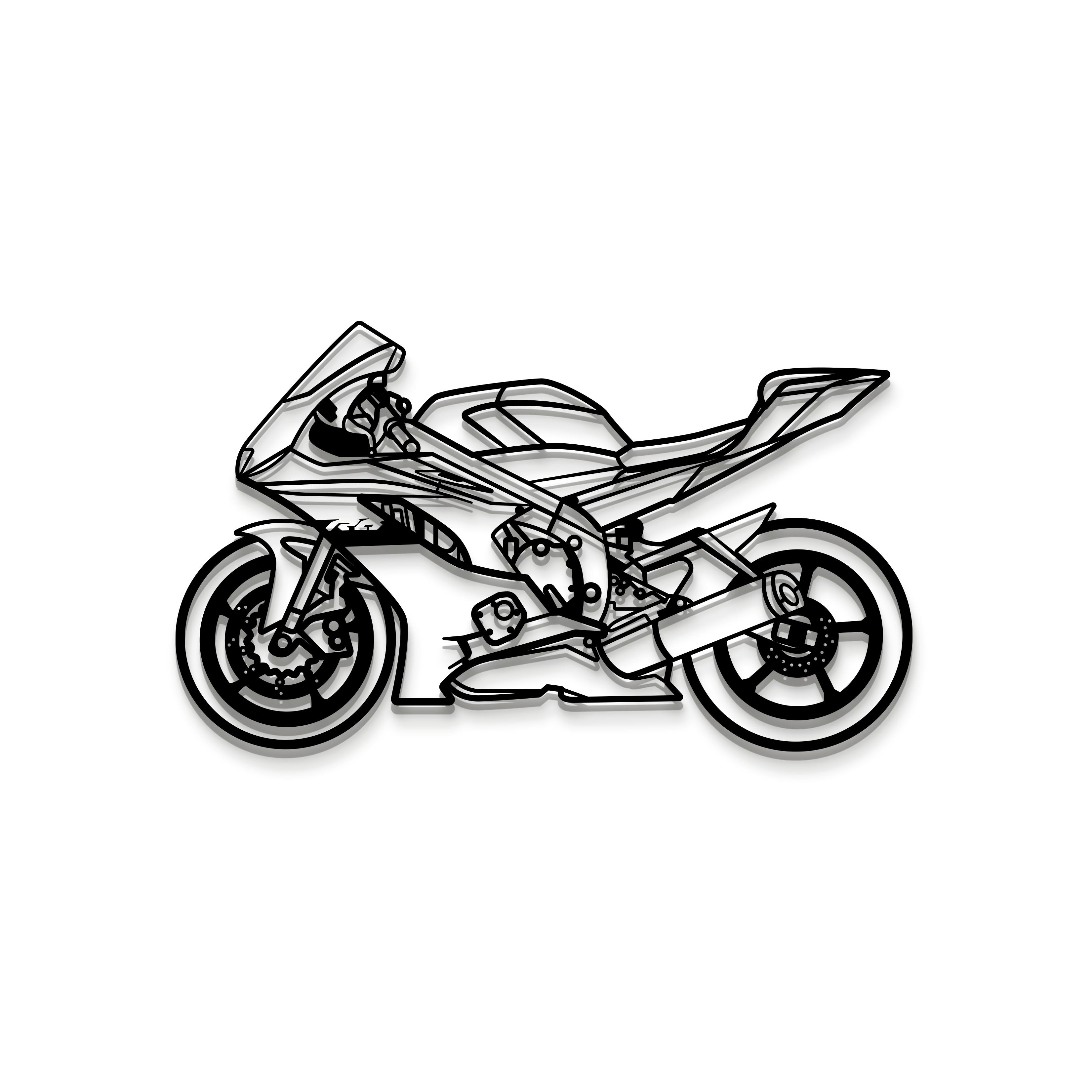 2021 YZF R-6 Metal Motorcycle Wall Art - MT1422