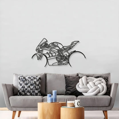 V4SP metal wall art in matte finish for man cave or workshop