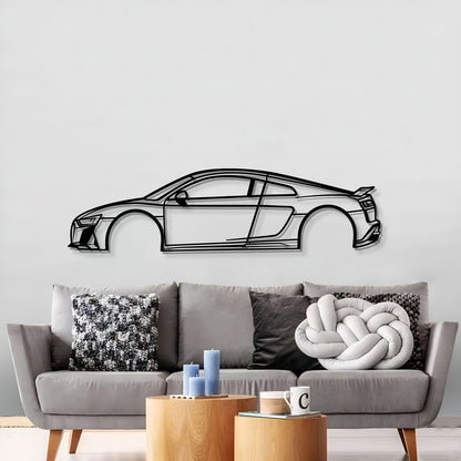 Audi R8 2022 metal wall art perfect for mancave or office display