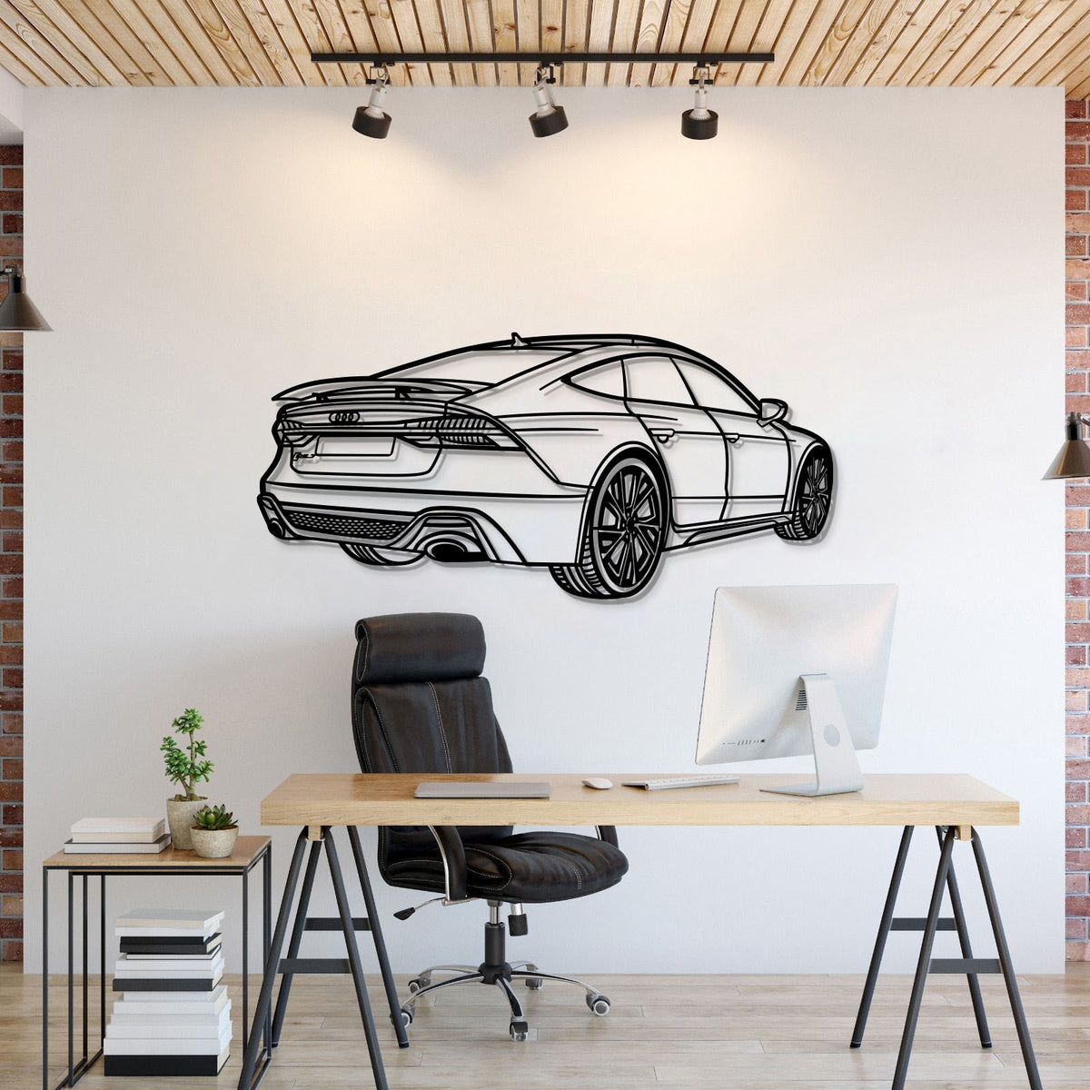 2022 RS7 Perspective Metal Car Wall Art - MT1139