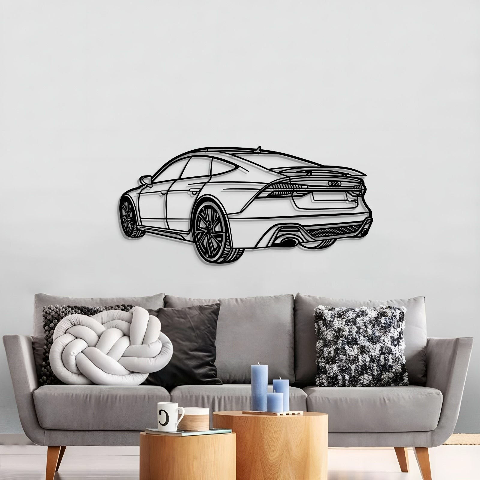 2022 RS7 Perspective Metal Car Wall Art - MT1139