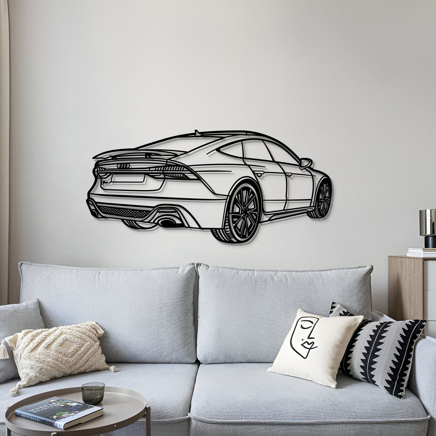 2022 RS7 Perspective Metal Car Wall Art - MT1139