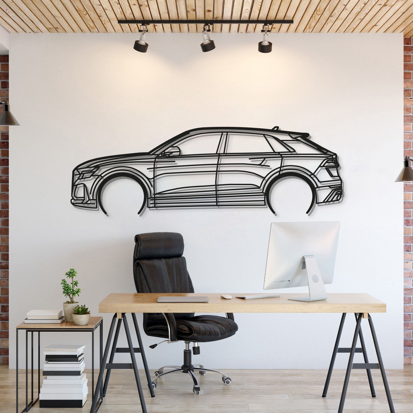 2022 RSQ8 Metal Car Wall Art - MT0814