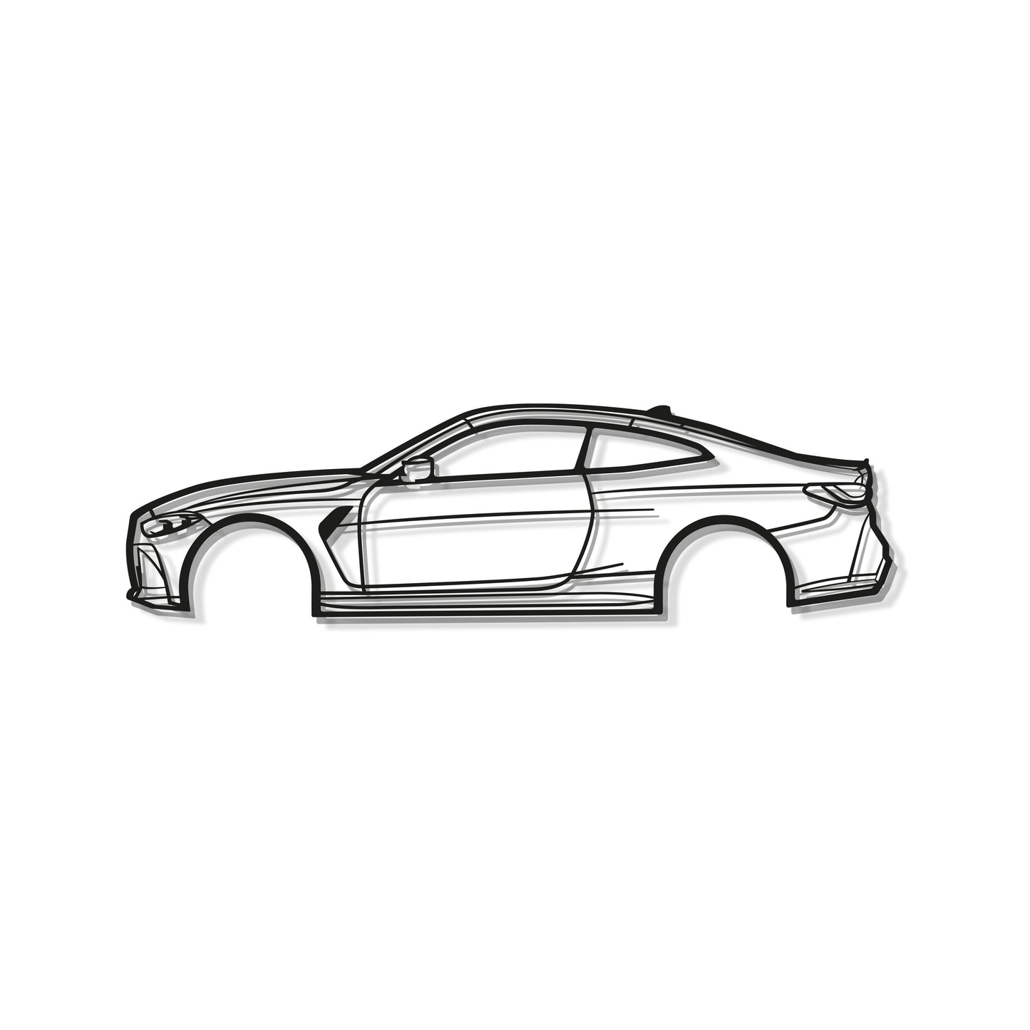 2022 BMW M4 Laser‑Cut Steel Wall Art Ready To Hang