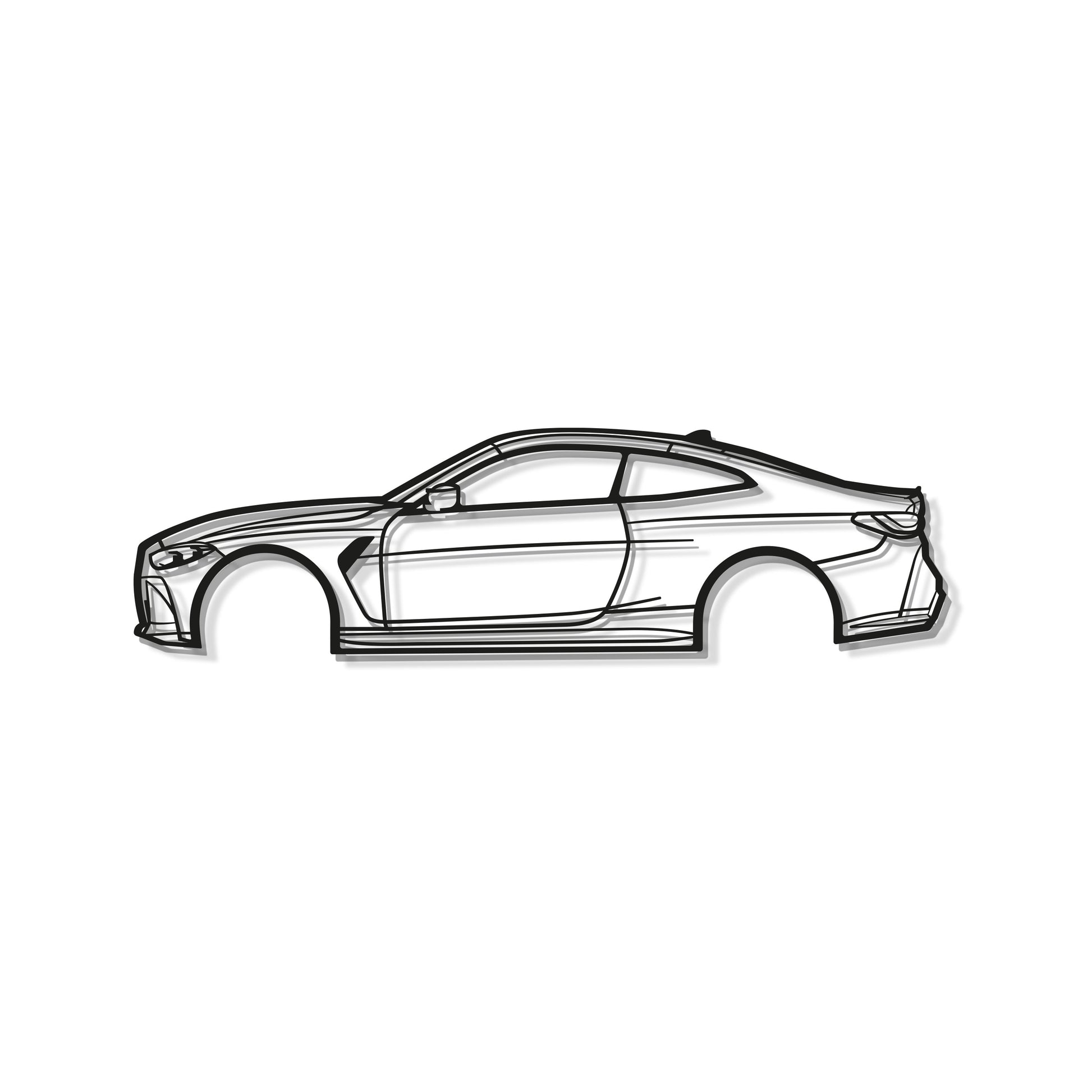2022 BMW M4 Laser‑Cut Steel Wall Art Ready To Hang