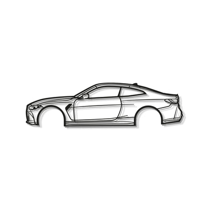 2022 BMW M4 Laser‑Cut Steel Wall Art Ready To Hang