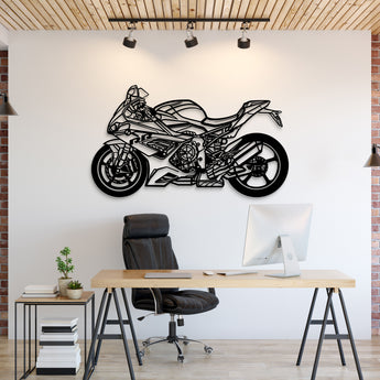 2022 BMW S1000RR metal motorcycle wall art silhouette