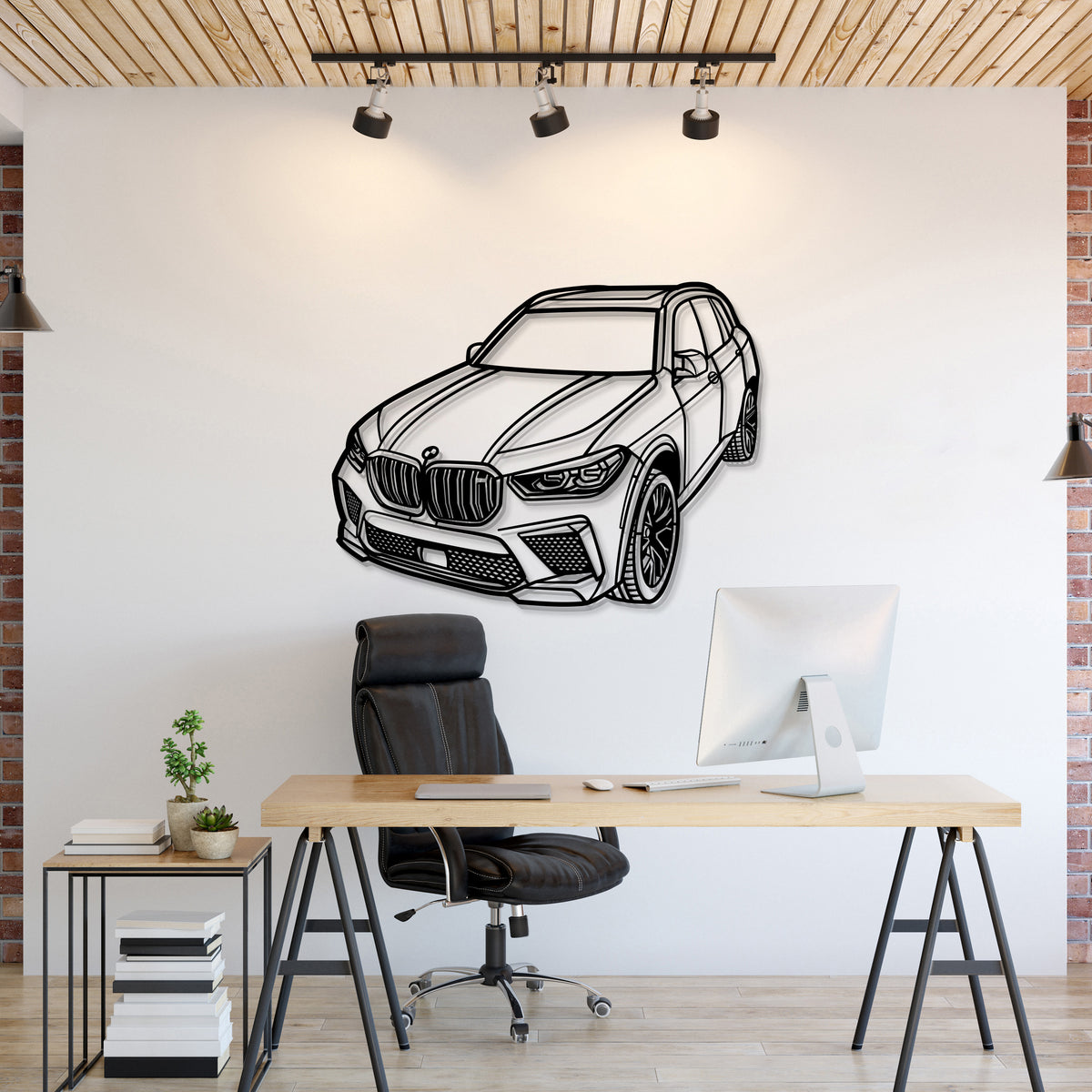 2022 X5 M Perspective Metal Car Wall Art - MT1240