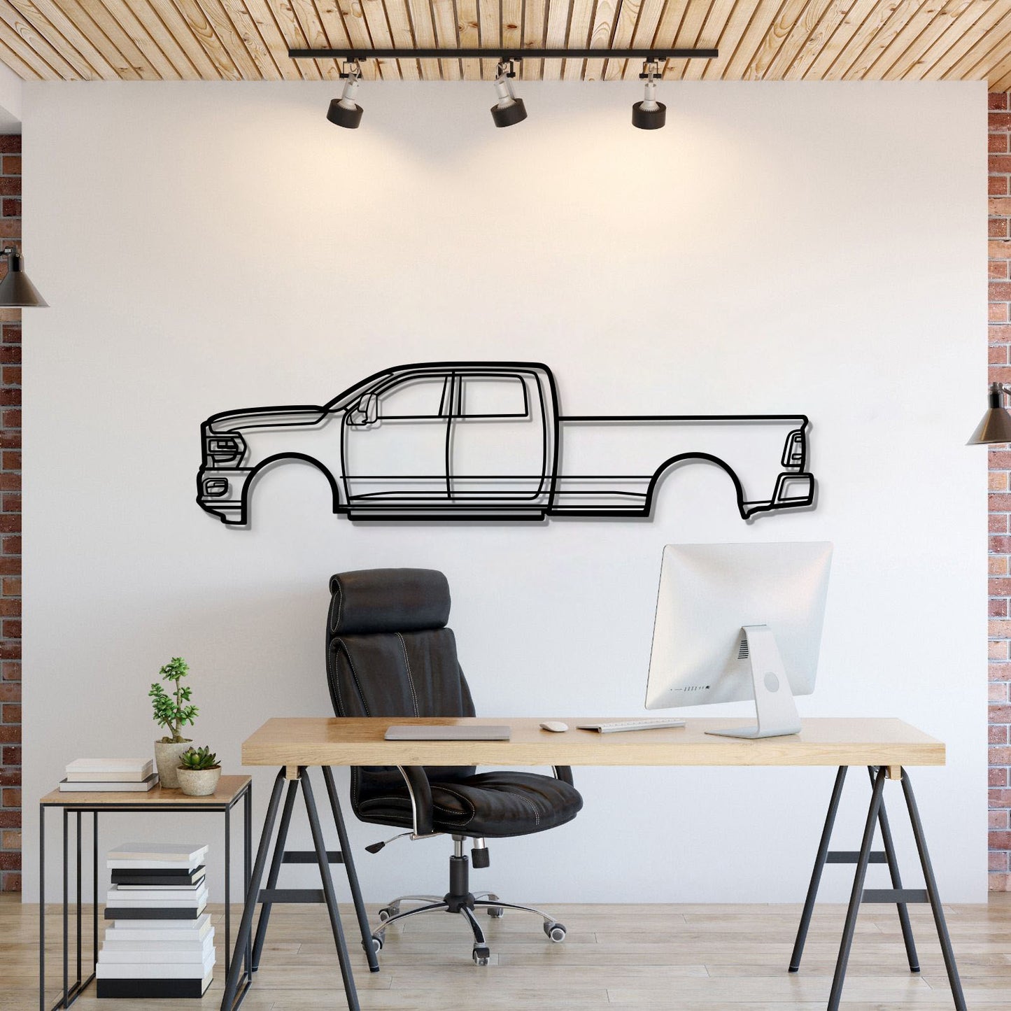 2022 RAM 3500 Metal Car Wall Art - MT0810