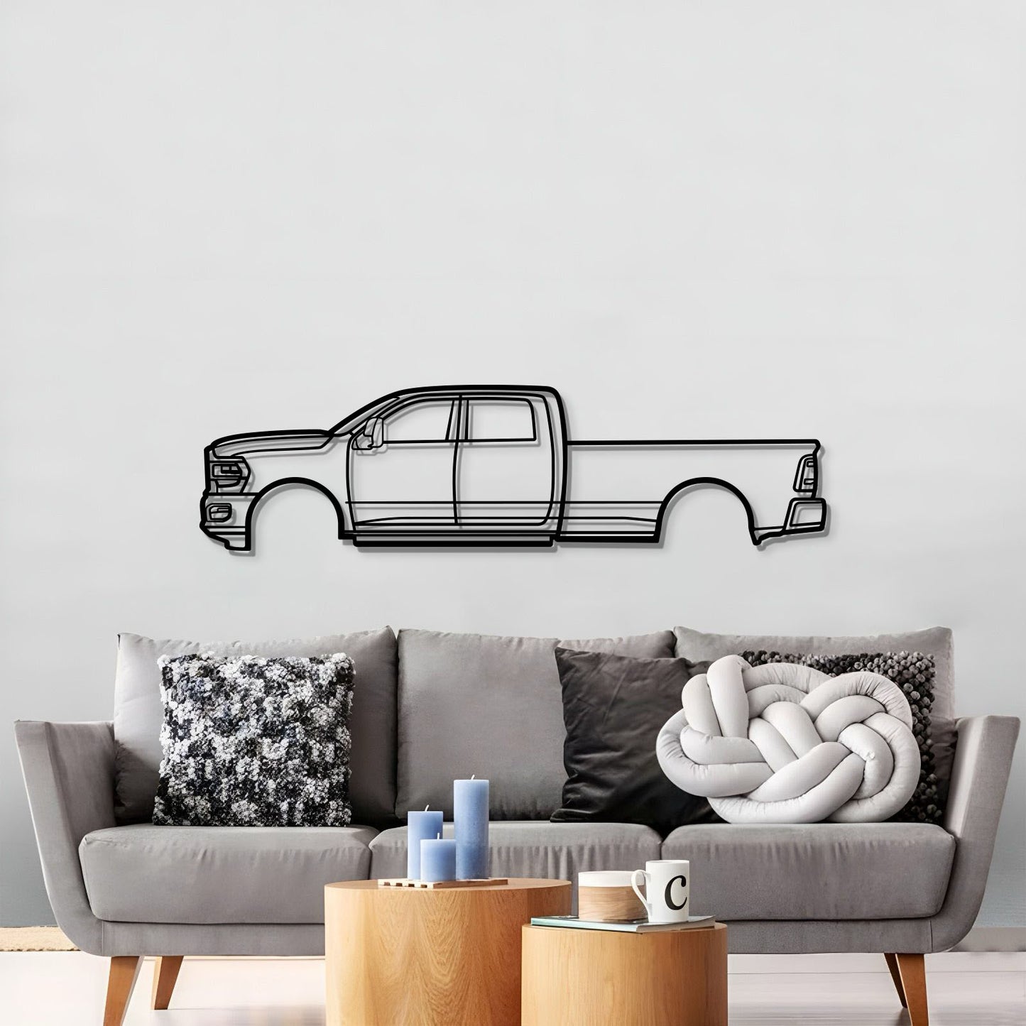 2022 RAM 3500 Metal Car Wall Art - MT0810