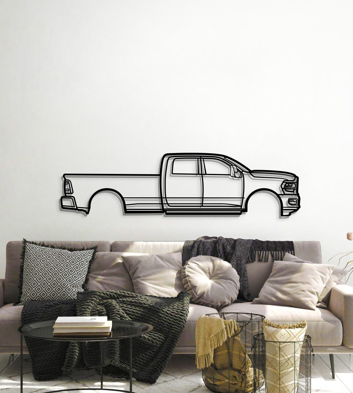 2022 RAM 3500 Metal Car Wall Art - MT0810