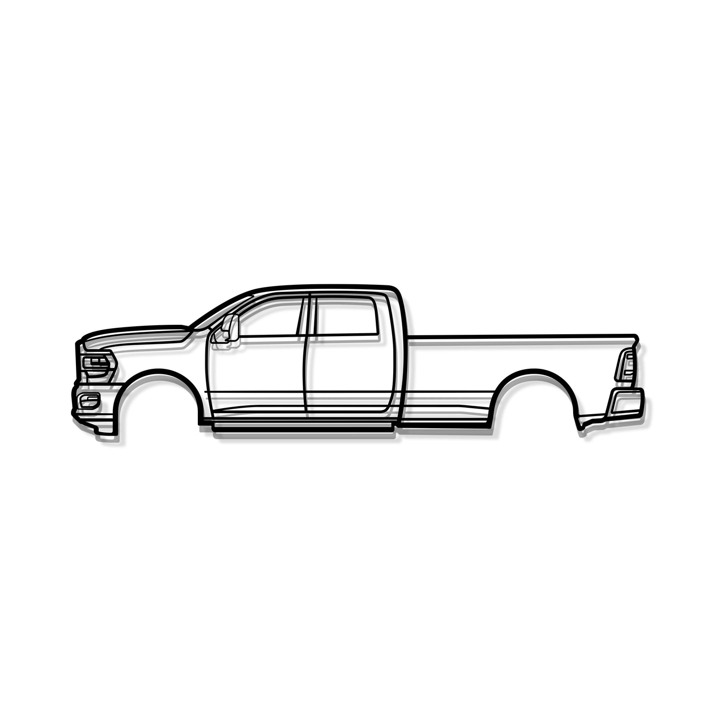 2022 RAM 3500 Metal Car Wall Art - MT0810