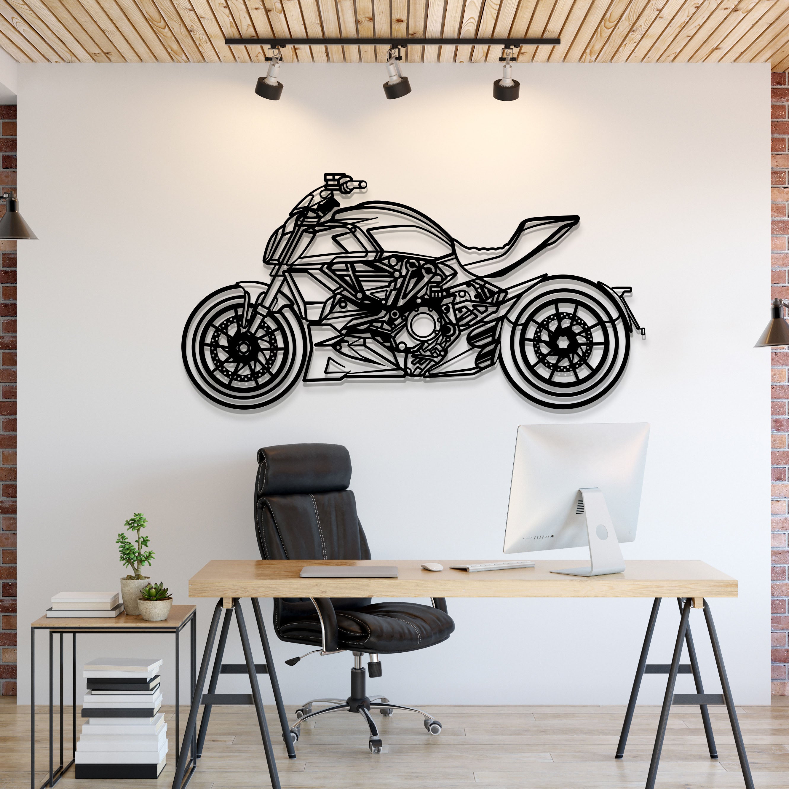 2022 Diavel 1260 S Metal Motorcycle Wall Art - MT1394