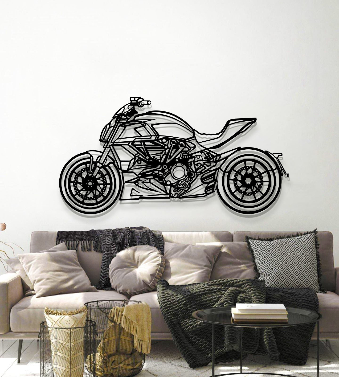 2022 Diavel 1260 S Metal Motorcycle Wall Art - MT1394