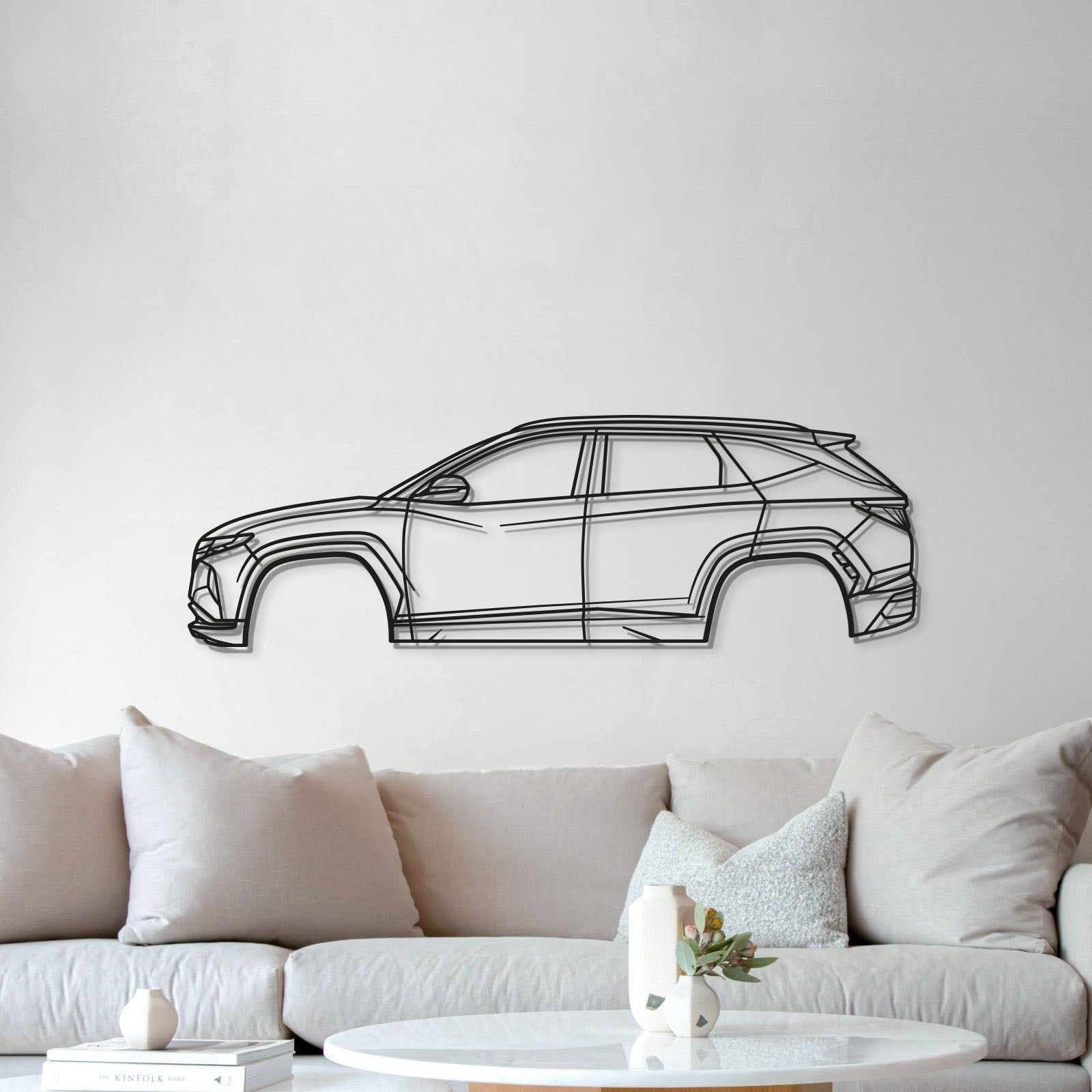 2022 Tucson 4th Gen Metal Car Wall Art - MT0817