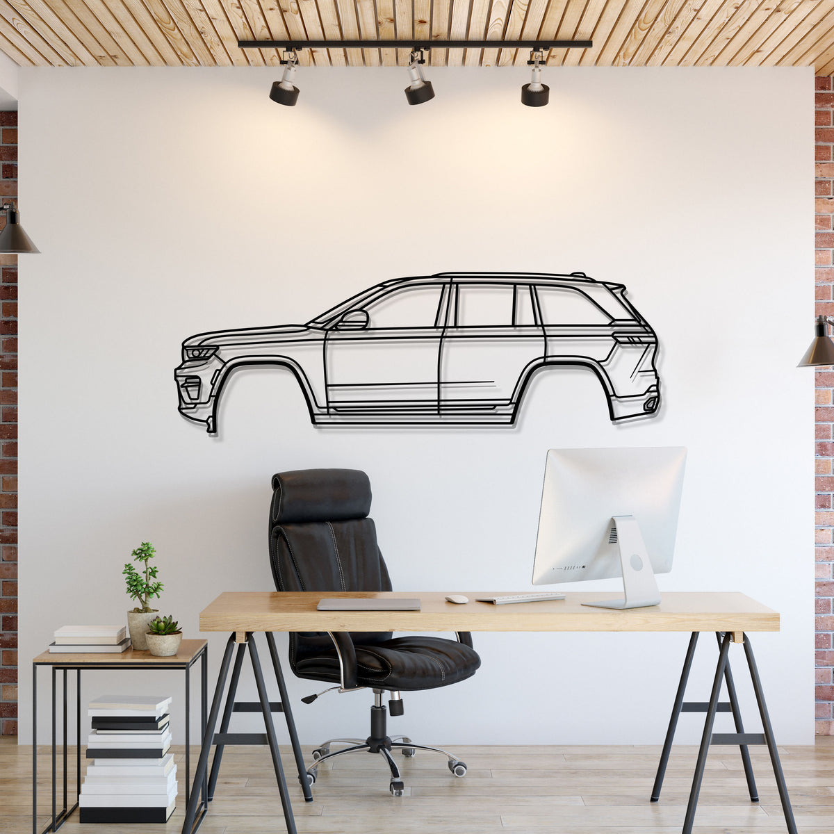 2022 Grand Cherokee WL (5. Generation) Metall-Wandkunst fürs Auto - MT0788