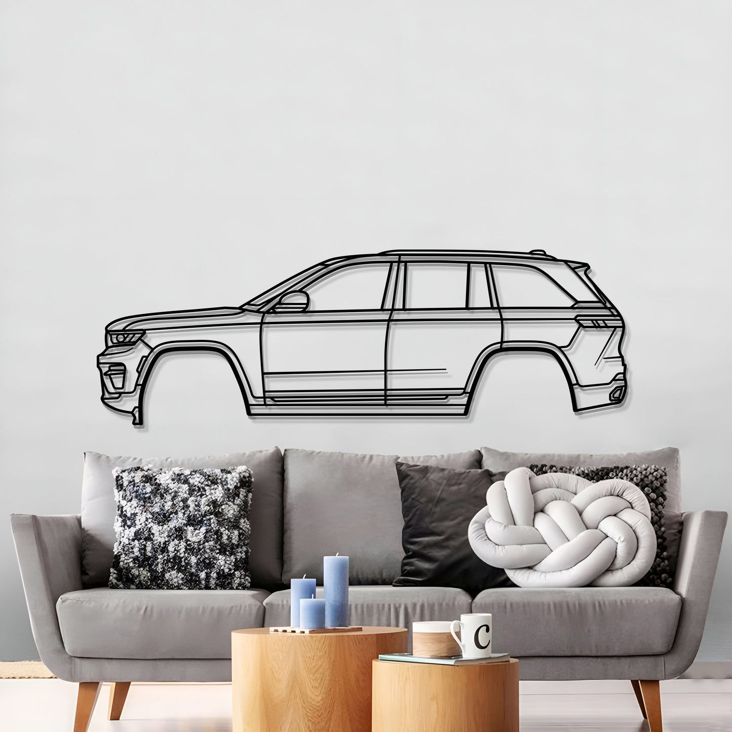 2022 Grand Cherokee WL (5th Gen) Metal Car Wall Art - MT0788