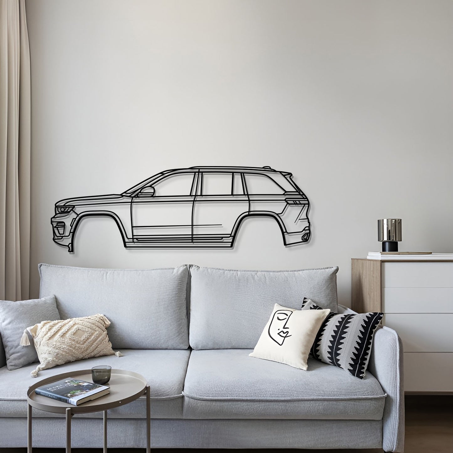 2022 Grand Cherokee WL (5th Gen) Metal Car Wall Art - MT0788