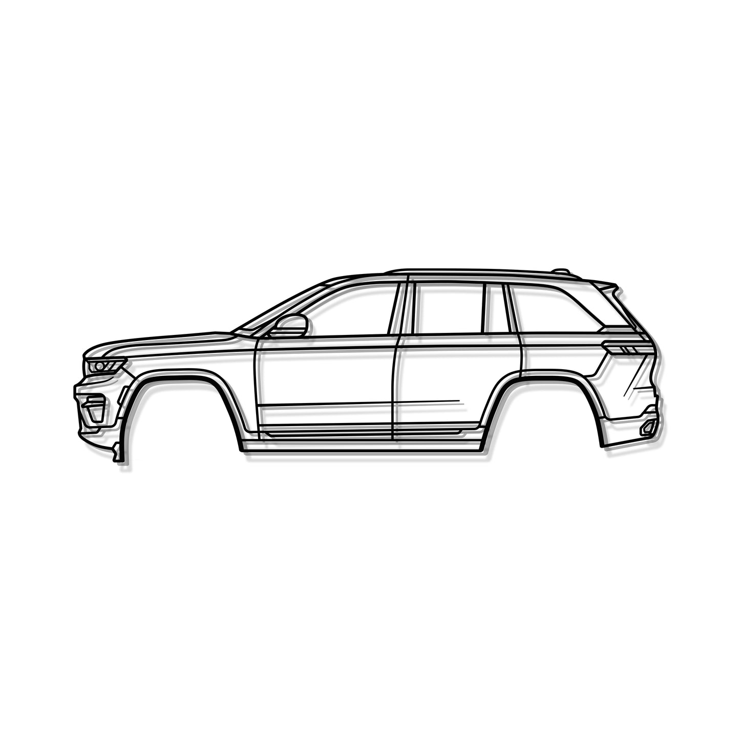 2022 Grand Cherokee WL (5th Gen) Metal Car Wall Art - MT0788