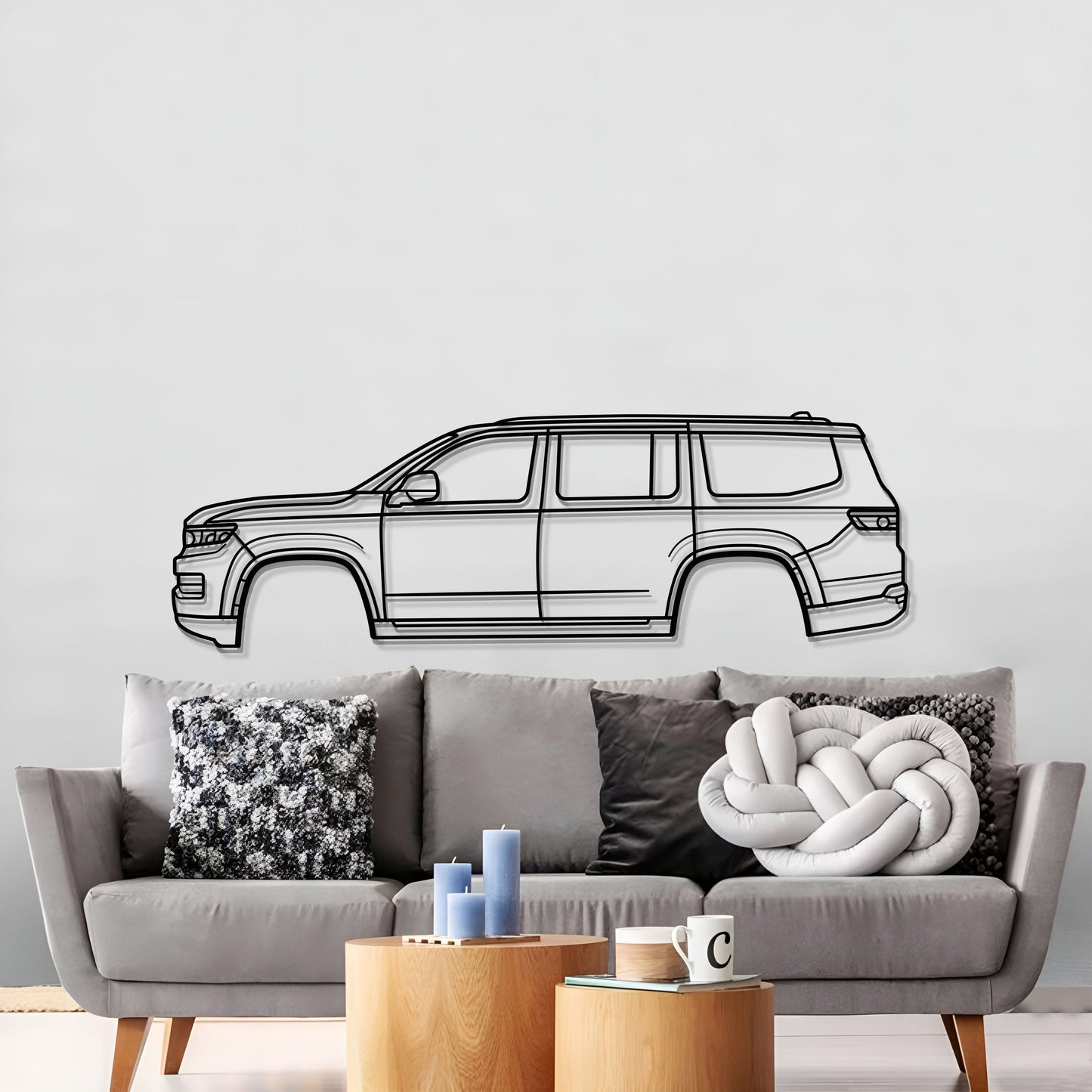 2022 Grand Wagoneer WS (4th Gen) Metal Car Wall Art - MT0789