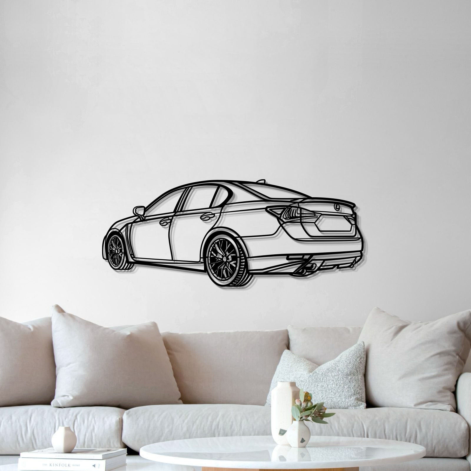 2022 GS F Perspective Metal Car Wall Art - MT0450