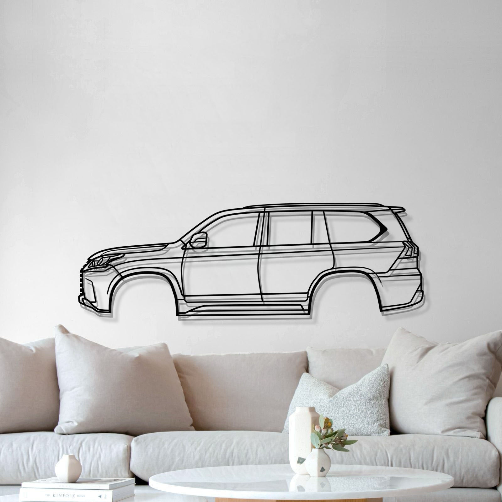 2022 LX 4th Gen Metal Car Wall Art - MT0794