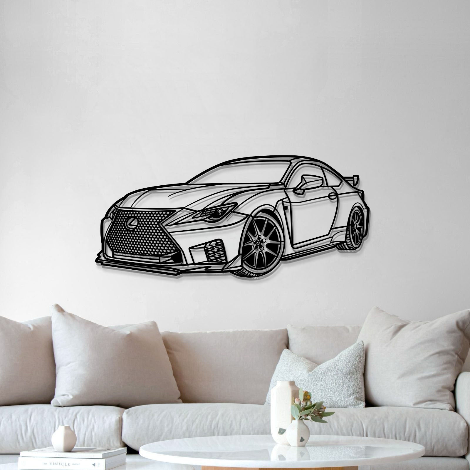 2022 RC F Perspective Metal Car Wall Art - MT1168