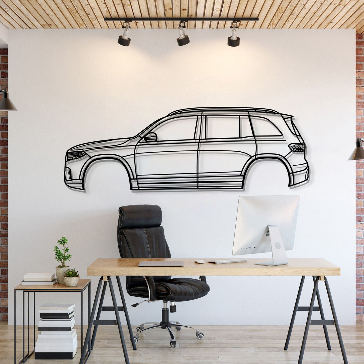 2022 EQB SUV X243 (1st Gen) Metal Car Wall Art - MT0779