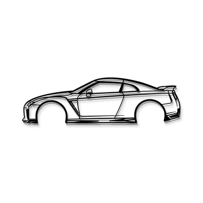 Nissan GTR R35 metal car wall art makes an excellent gift for car enthusiasts