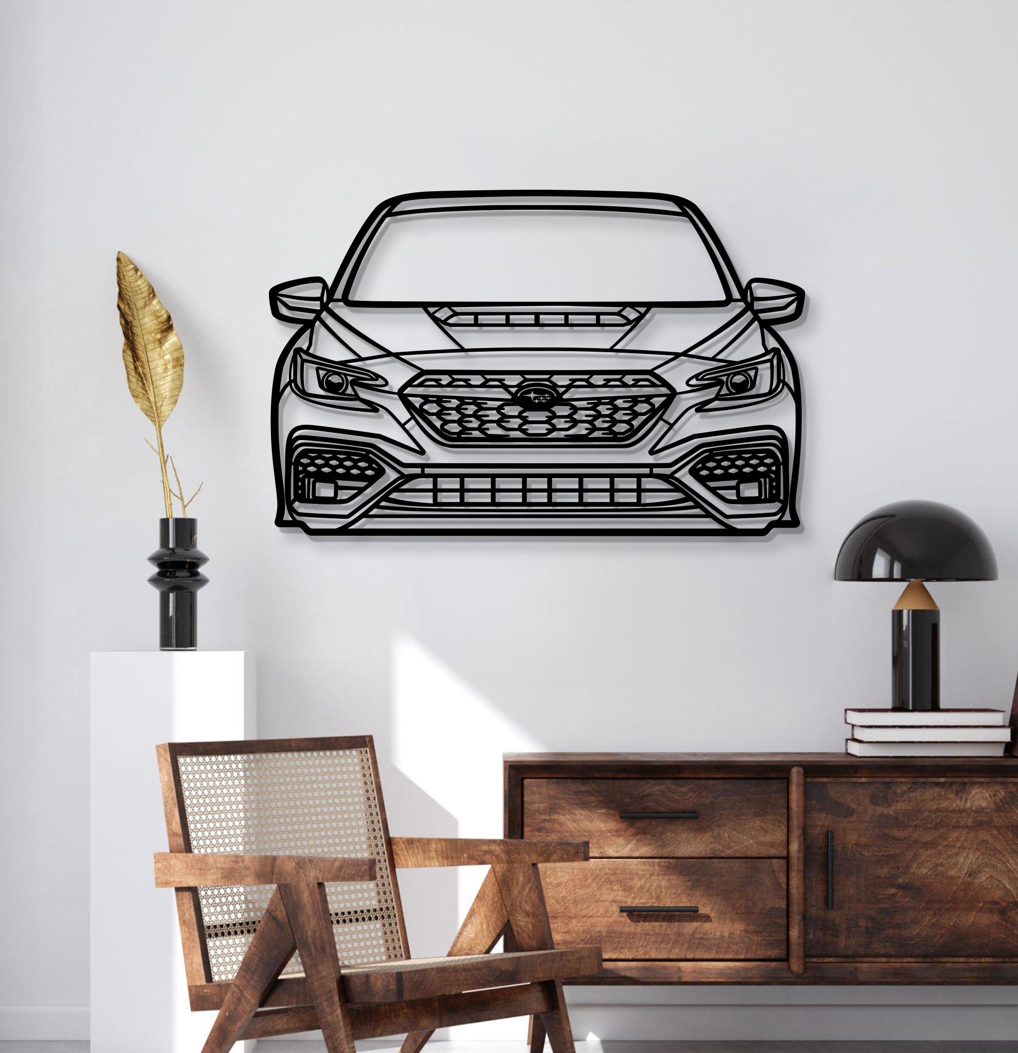 2022 Impreza WRX Front View Metal Car Wall Art - MT1373