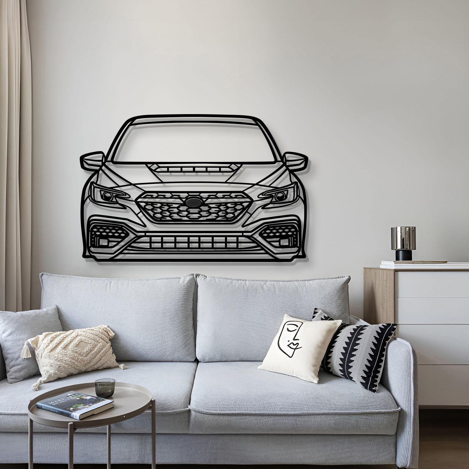 2022 Subaru WRX front silhouette wall art – stylish and unique garage decor
