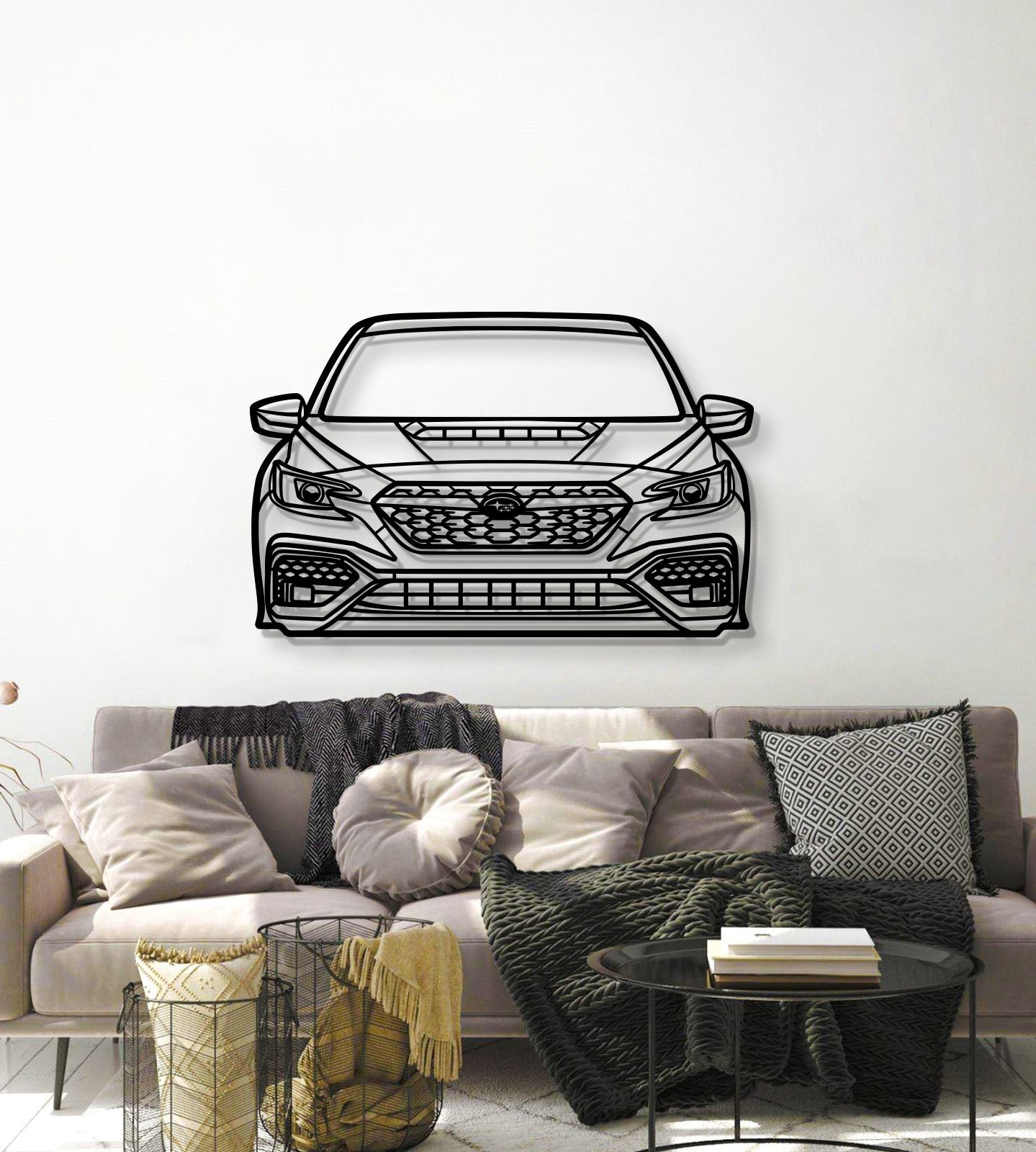 2022 Impreza WRX Front View Metal Car Wall Art - MT1373