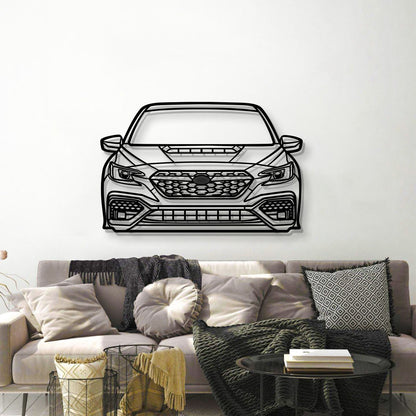 Subaru Impreza WRX 2022 front metal wall art – automotive décor for car enthusiasts