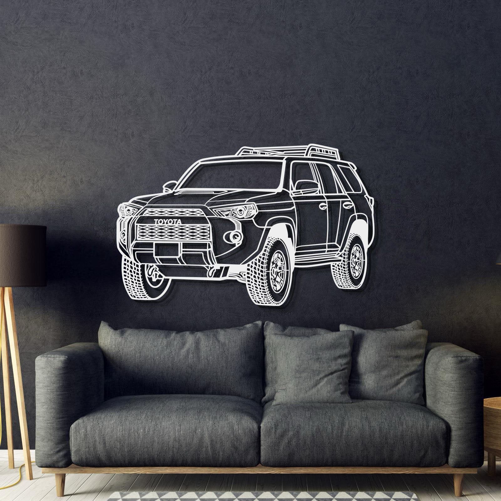 2022 4Runner TRD Pro Perspective Metal Car Wall Art - MT1290