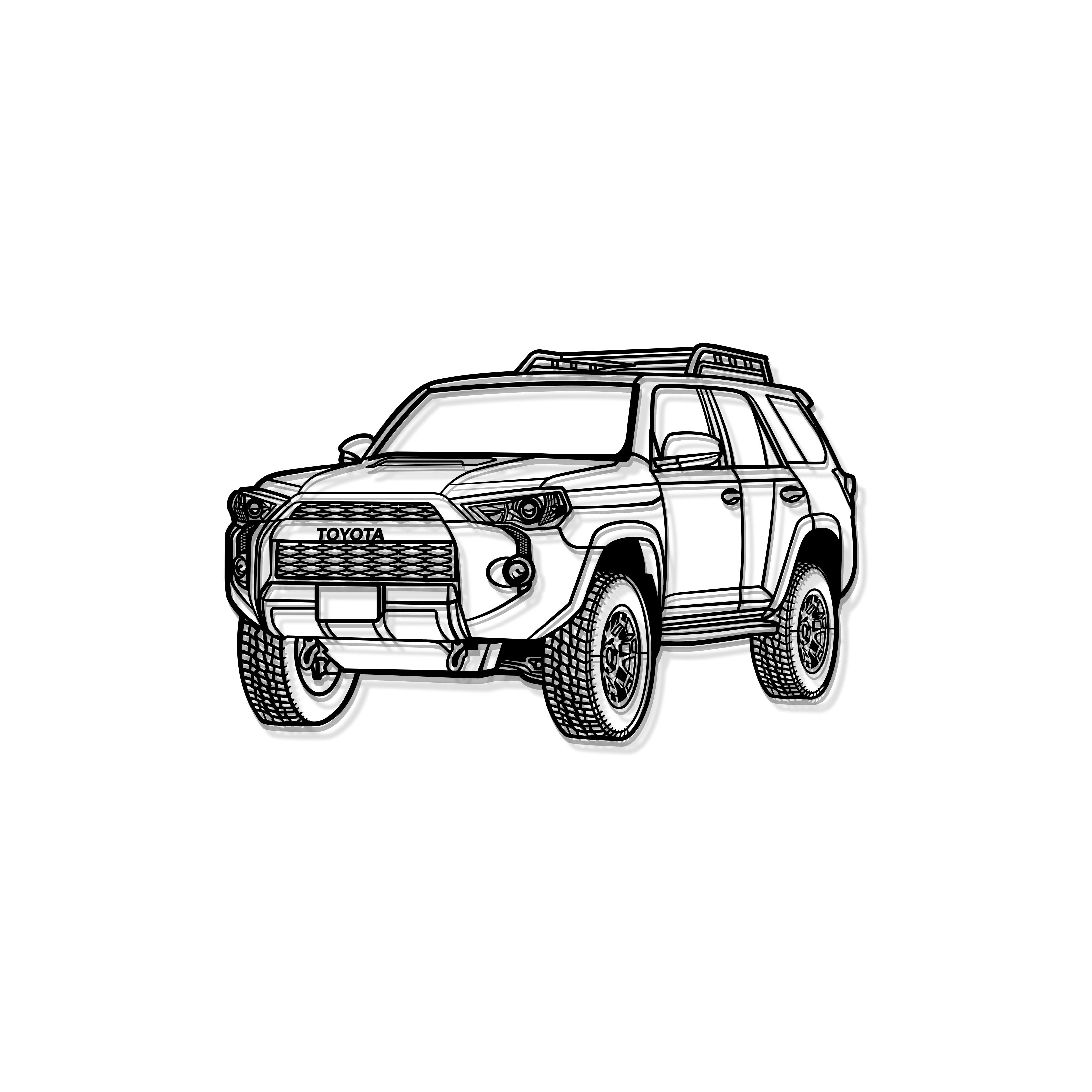 2022 4Runner TRD Pro Perspective Metal Car Wall Art - MT1290