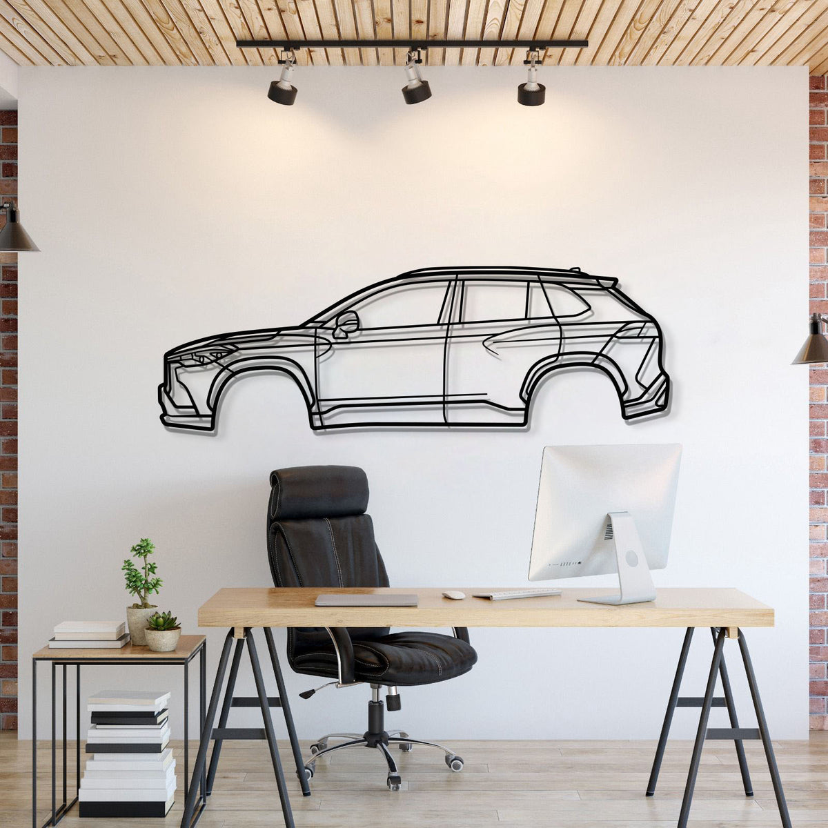 2022 Corolla Cross 1st Gen (XG10) Metal Car Wall Art - MT0777