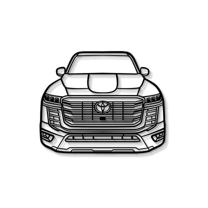 2022 Land Cruiser front metal wall art – sleek floating design