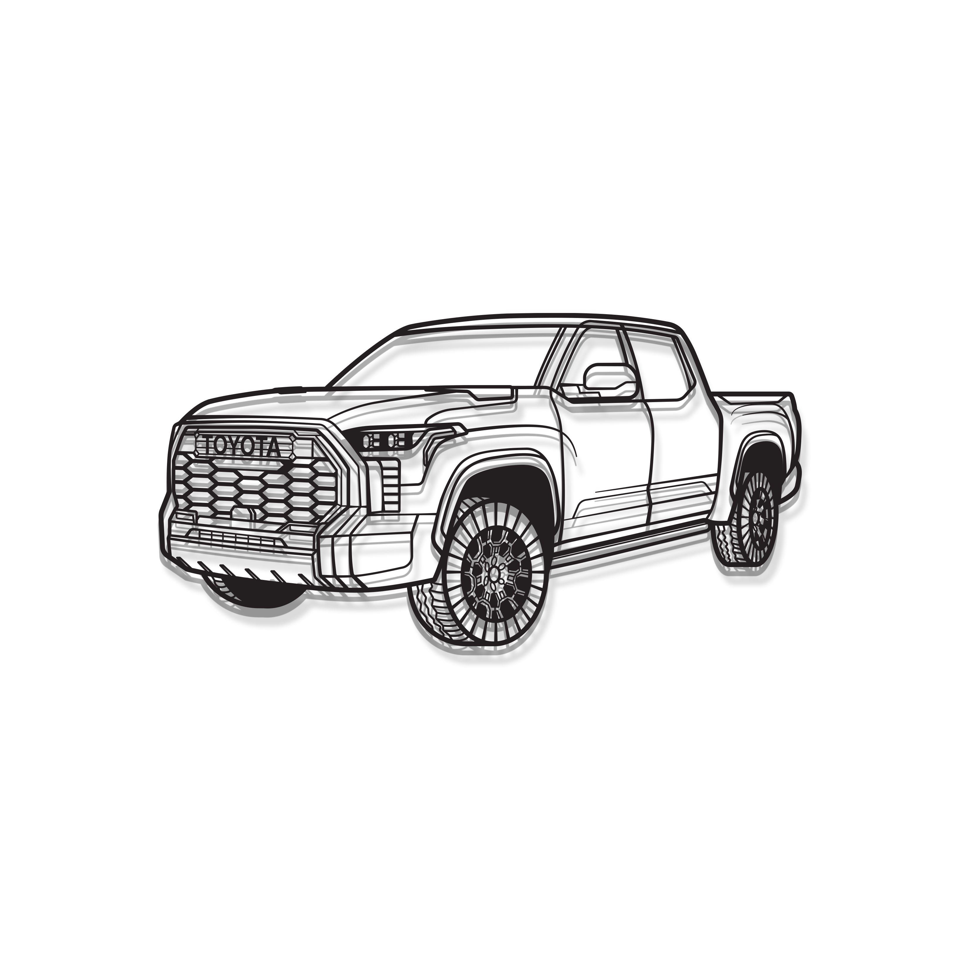 2022 Tundra Perspective Metal Car Wall Art - MT1123