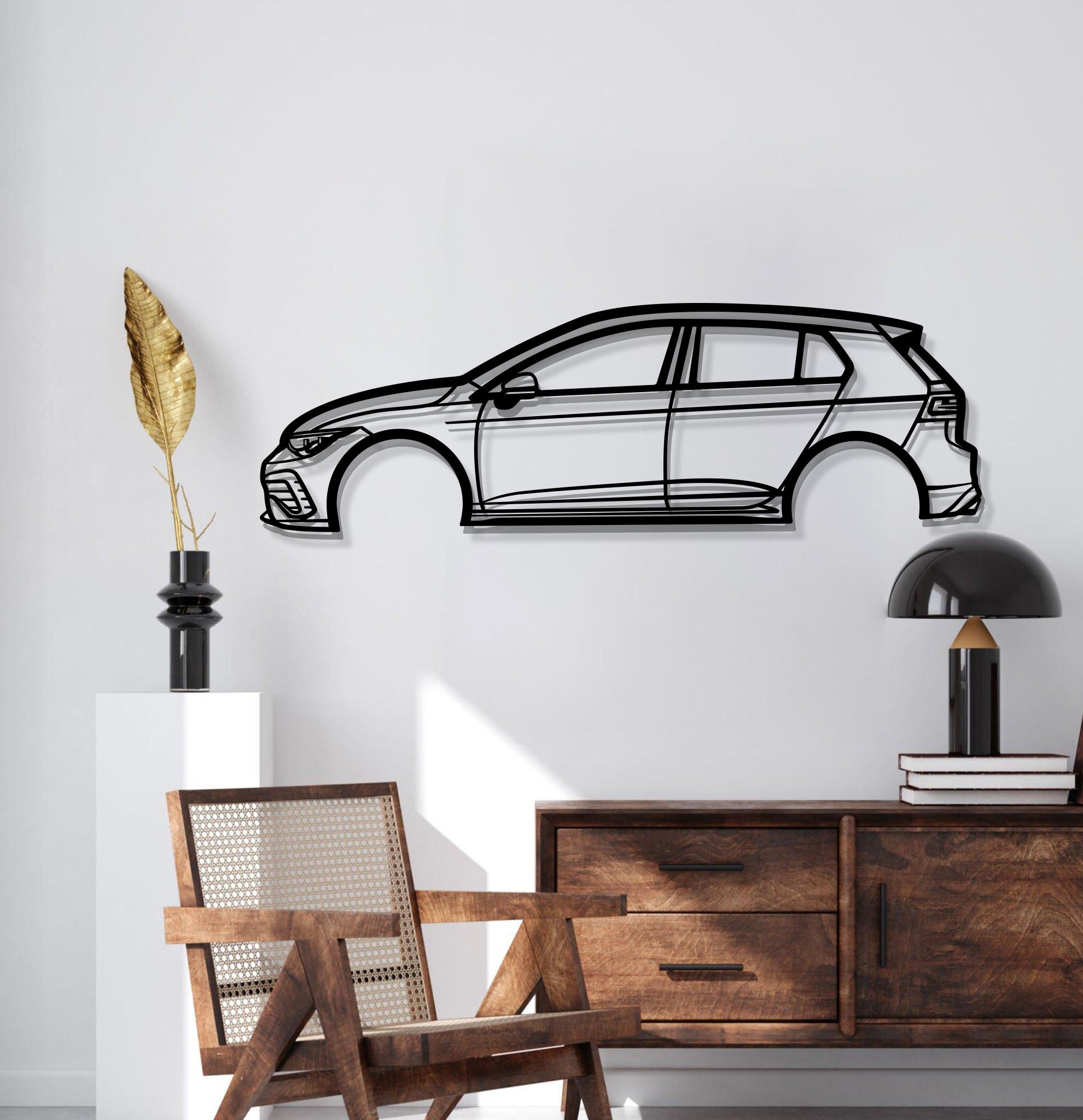 2022 Golf GTI Metal Car Wall Art - MT0787