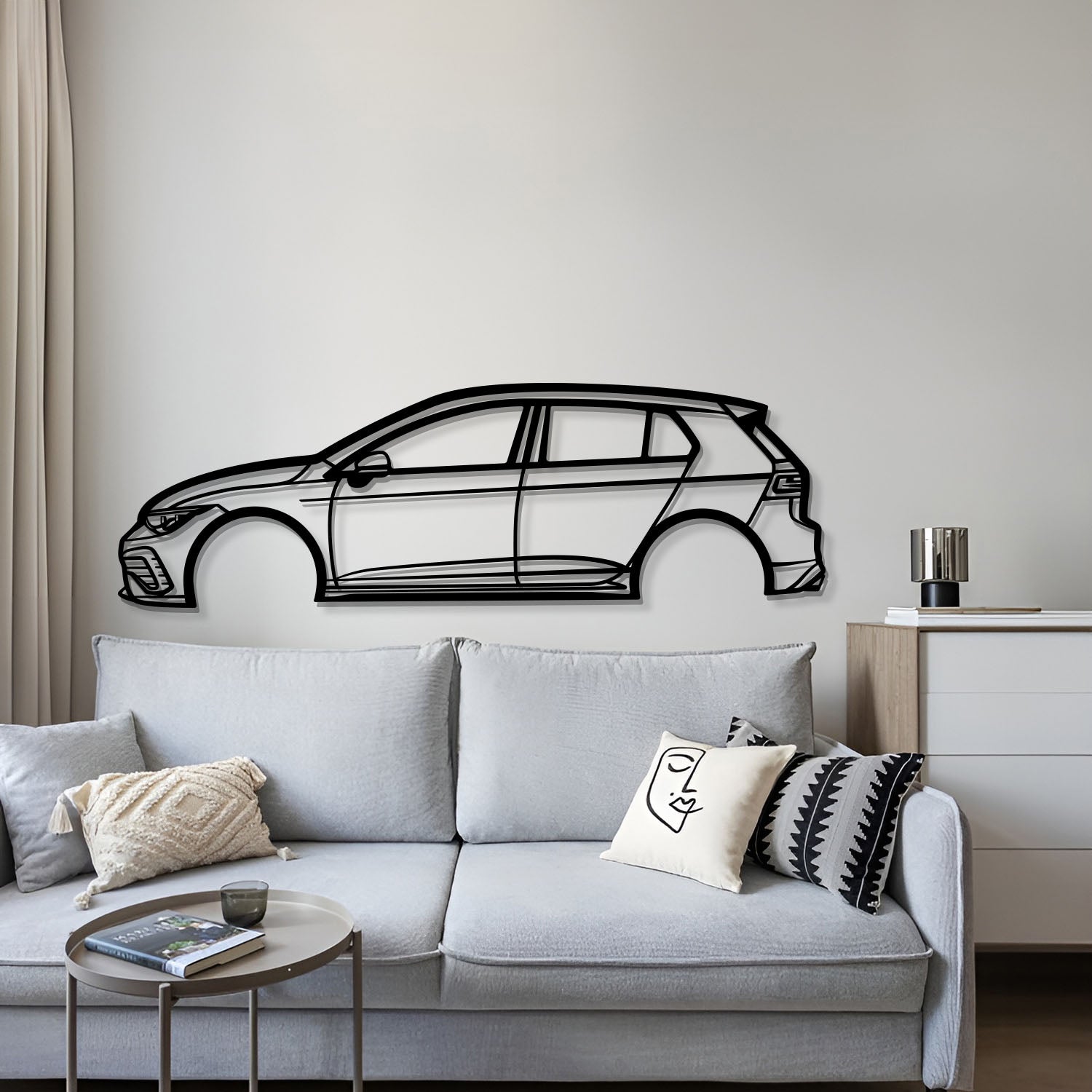 2022 Golf GTI Metal Car Wall Art - MT0787