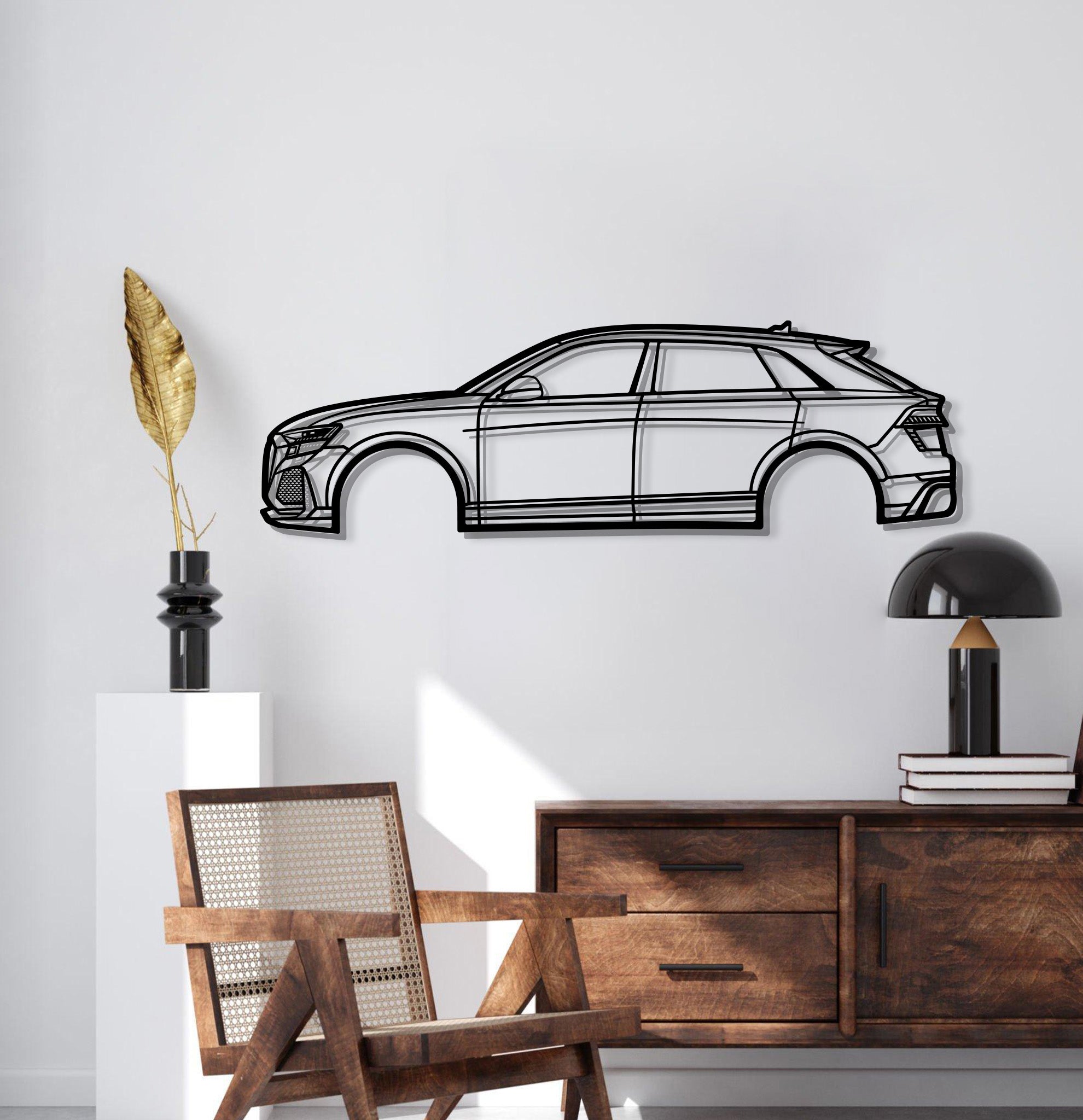 2023 RSQ8 Metal Car Wall Art - MT0826